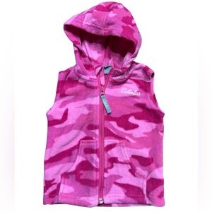 Cabela's | Vibrant Pink Camo Fleece Baby Vest | 12-18M